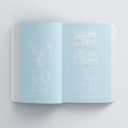 Blueprint Notebook: Architectural Masterpieces i gruppen Papper & Block / Skriva och anteckna / Anteckningsböcker hos Pen Store (131111)