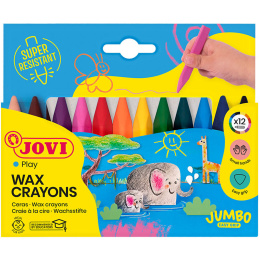 Vaxkritor Jumbo Easy Grip 12-pack (2 år+) i gruppen Kids / Barnpennor / Barnkritor hos Pen Store (131117)