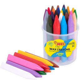 Vaxkritor Jumbo Easy Grip 24-pack (2 år+) i gruppen Kids / Barnpennor / Barnkritor hos Pen Store (131118)