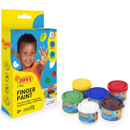 Fingerfärg 6x35 ml Basfärger (2 år+) i gruppen Kids / Måla och skapa / Fingerfärg hos Pen Store (131125)