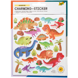 Sticker Dino/Rymden 2 Ark i gruppen Kids / Barnpyssel och kreativitet / Stickers hos Pen Store (131547)