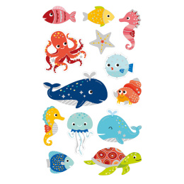 Soft sticker Havet 2 Ark i gruppen Kids / Barnpyssel och kreativitet / Stickers hos Pen Store (131559)