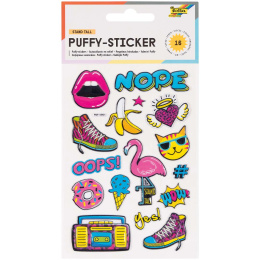 Soft 3D stickers Yeah 1 Ark i gruppen Kids / Barnpyssel och kreativitet / Stickers hos Pen Store (131566)