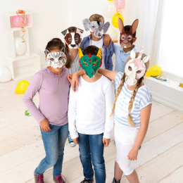 Barnmasker Djur 6-pack i gruppen Kids / Barnpyssel och kreativitet / Barnkalas hos Pen Store (131574)