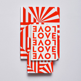 Notebook Graphic L - Fancy Fans i gruppen Papper & Block / Skriva och anteckna / Anteckningsböcker hos Pen Store (131770)