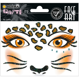 Face Art Ansiktsstickers Leopard i gruppen Kids / Barnpyssel och kreativitet / Stickers hos Pen Store (131901)