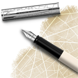 Allure Deluxe Metal & White Reservoar Fine i gruppen Pennor / Fine Writing / Reservoarpennor hos Pen Store (132015)