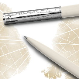 Allure Deluxe Metal & White Kulpenna i gruppen Pennor / Fine Writing / Kulspetspennor hos Pen Store (132018)