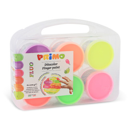 Fingerfärg Fluo-set 6x100g i gruppen Kids / Måla och skapa / Fingerfärg hos Pen Store (132083)