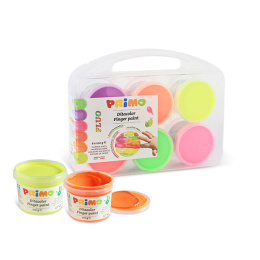 Fingerfärg Fluo-set 6x100g i gruppen Kids / Måla och skapa / Fingerfärg hos Pen Store (132083)