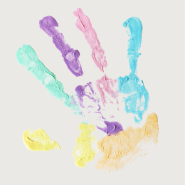 Fingerfärg Pastell-set 6x100g i gruppen Kids / Måla och skapa / Fingerfärg hos Pen Store (132085)