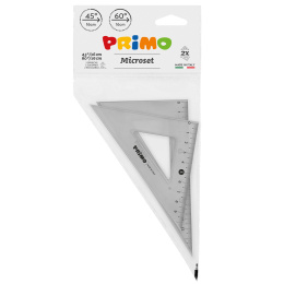 Set Vinkellinjaler 45°/16cm + 60°/16cm i gruppen Skapande & Hobby / Hobbytillbehör / Linjaler / Plastlinjal hos Pen Store (132119)