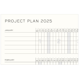 Kalender 18M Weekly Planner & Notebook Hard Cover A5 Black i gruppen Papper & Block / Kalendrar och almanackor / 18-månaderskalendrar hos Pen Store (132564)