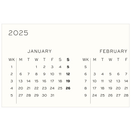 Kalender 18M Weekly Planner & Notebook Hard Cover A5 Sky i gruppen Papper & Block / Kalendrar och almanackor / 18-månaderskalendrar hos Pen Store (132569)