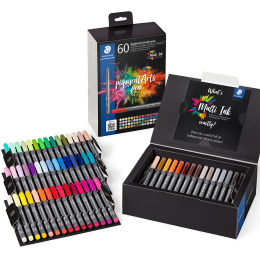 Pigment Arts Brush Pen 60-set i gruppen Pennor / Konstnärspennor / Penselpennor hos Pen Store (132591)