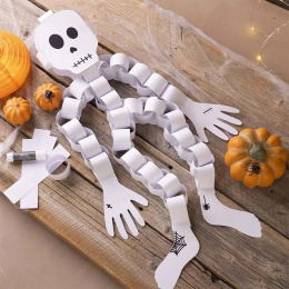 Mini DIY-kit Pappersdekoration Skelett (5 år+) i gruppen Skapande & Hobby / Högtider och säsong / Halloween hos Pen Store (132625)