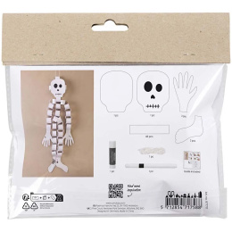 Mini DIY-kit Pappersdekoration Skelett (5 år+) i gruppen Skapande & Hobby / Högtider och säsong / Halloween hos Pen Store (132625)