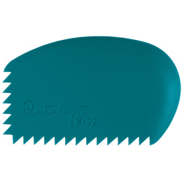 Catalyst Målarverktyg silicone wedge No 2 Blue i gruppen Konstnärsmaterial / Ateljé / Målarknivar hos Pen Store (132801)