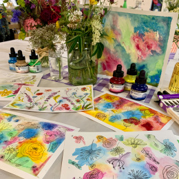 Intro Ink Akvarell set 6x29,5 ml i gruppen Konstnärsmaterial / Konstnärsfärger / Akvarellfärg / Flytande akvarellfärg hos Pen Store (132932)