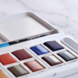 Akvarellfärg Travel set 12 ½ - koppar i gruppen Konstnärsmaterial / Konstnärsfärger / Akvarellfärg / Akvarellfärg i kopp hos Pen Store (132936)