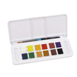 Akvarellfärg Travel set 12 ½ - koppar i gruppen Konstnärsmaterial / Konstnärsfärger / Akvarellfärg / Akvarellfärg i kopp hos Pen Store (132936)