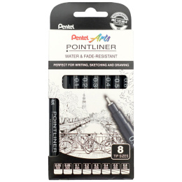 Pointliner 8-set i gruppen Pennor / Skriva / Fineliners hos Pen Store (133077)