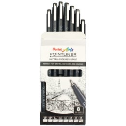 Pointliner 8-set i gruppen Pennor / Skriva / Fineliners hos Pen Store (133077)