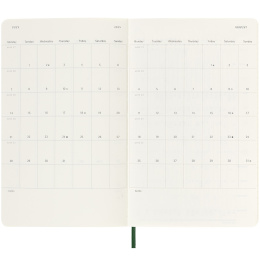 12M Daily Kalender 2025 Hardcover Large Myrtle Green i gruppen Papper & Block / Kalendrar och almanackor / 12-månaderskalendrar hos Pen Store (133763)