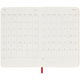 12M Daily Kalender 2025 Hardcover Large Red i gruppen Papper & Block / Kalendrar och almanackor / 12-månaderskalendrar hos Pen Store (133764)