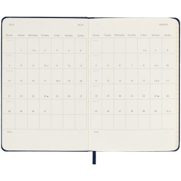 12M Daily Kalender 2025 Hardcover Pocket Sapphire Blue i gruppen Papper & Block / Kalendrar och almanackor / 12-månaderskalendrar hos Pen Store (133775)