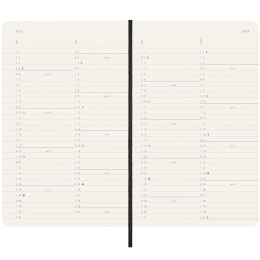 12M Monthly Kalender 2025 Softcover Large Black i gruppen Papper & Block / Kalendrar och almanackor / 12-månaderskalendrar hos Pen Store (133777)