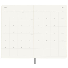 12M Monthly Kalender 2025 Softcover Large Black i gruppen Papper & Block / Kalendrar och almanackor / 12-månaderskalendrar hos Pen Store (133777)