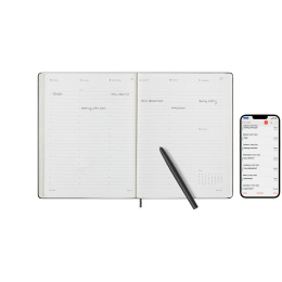 12M M+ Digital Planner Weekly Note 2025 XL Black i gruppen Papper & Block / Kalendrar och almanackor / Specialkalendrar hos Pen Store (133782)