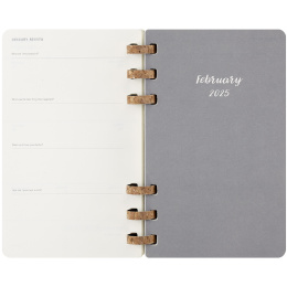 12M Spiral Planner 2025 Large Black i gruppen Papper & Block / Kalendrar och almanackor / 12-månaderskalendrar hos Pen Store (133784)