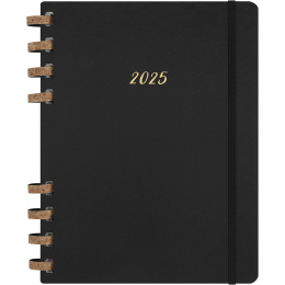 12M Spiral Planner 2025 XL Black i gruppen Papper & Block / Kalendrar och almanackor / 12-månaderskalendrar hos Pen Store (133785)