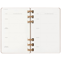 12M Spiral Planner 2025 XL Almond i gruppen Papper & Block / Kalendrar och almanackor / 12-månaderskalendrar hos Pen Store (133786)