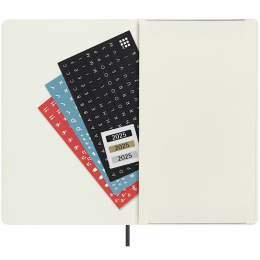 12M Weekly Planner Horizontal 2025 Hardcover Large Black i gruppen Papper & Block / Kalendrar och almanackor / 12-månaderskalendrar hos Pen Store (133788)