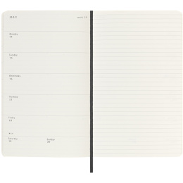 12M Weekly Notebook 2025 Hardcover Large Black i gruppen Papper & Block / Kalendrar och almanackor / 12-månaderskalendrar hos Pen Store (133792)