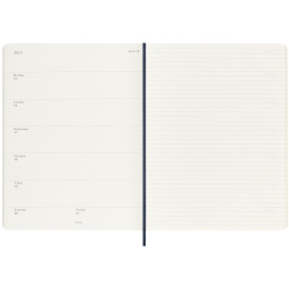 12M Weekly Notebook Softcover 2025 Large Sapphire Blue i gruppen Papper & Block / Kalendrar och almanackor / 12-månaderskalendrar hos Pen Store (133796)