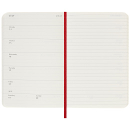 12M Weekly Notebook 2025 Hardcover Large Red i gruppen Papper & Block / Kalendrar och almanackor / 12-månaderskalendrar hos Pen Store (133797)