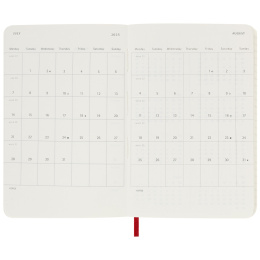 12M Weekly Notebook 2025 Hardcover Large Red i gruppen Papper & Block / Kalendrar och almanackor / 12-månaderskalendrar hos Pen Store (133797)