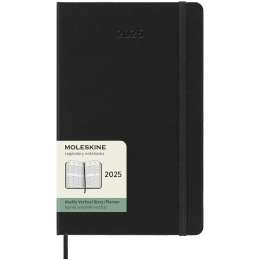 12M Weekly Planner Vertical Hardcover 2025 Large Black i gruppen Papper & Block / Kalendrar och almanackor / 12-månaderskalendrar hos Pen Store (133812)