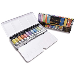 l'Aquarelle Akvarellfärg Iridescent Colours 12x10 ml i gruppen Konstnärsmaterial / Konstnärsfärger / Akvarellfärg hos Pen Store (133816)