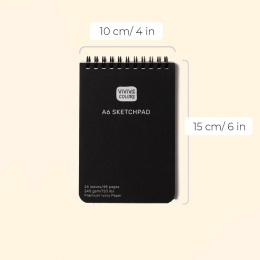 Sketchpad A6 Spiral 240g i gruppen Papper & Block / Konstnärsblock / Akvarellblock hos Pen Store (133842)