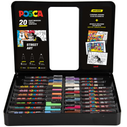 Posca Street Art 20-set i gruppen Pennor / Konstnärspennor / Akrylmarkers hos Pen Store (133848)