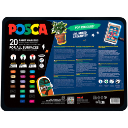 Posca Pop Colours 20-set i gruppen Pennor / Konstnärspennor / Akrylmarkers hos Pen Store (133850)