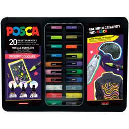 Posca Groovy Colours 20-set i gruppen Pennor / Konstnärspennor / Akrylmarkers hos Pen Store (133851)