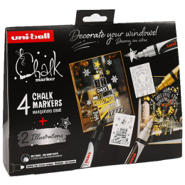 Chalk Marker PWE-5M XMAS 4-set i gruppen Pennor / Konstnärspennor / Akrylmarkers hos Pen Store (133852)