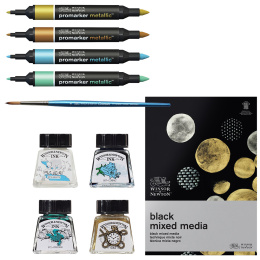 Mixed Media Metallic 10-set i gruppen Pennor / Konstnärspennor / Illustrationsmarkers hos Pen Store (134064)