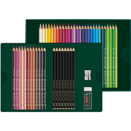 Polychromos & Pitt Graphite Matt Set 40 färgpennor + 8 grafitpennor i gruppen Pennor / Konstnärspennor / Färgpennor hos Pen Store (134071)